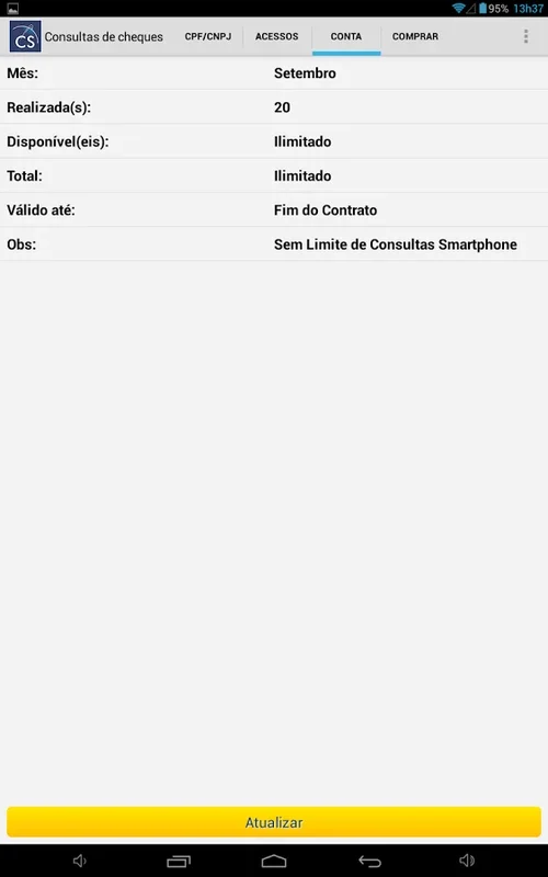 CPF/CNPJ Consultas de cheques for Android - No Downloading Required