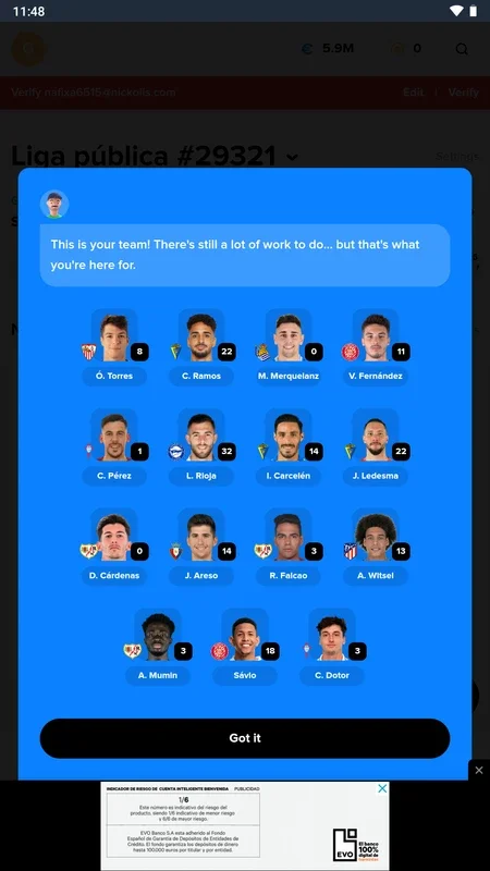 Mister Fantasy for Android - Manage Your Soccer Team