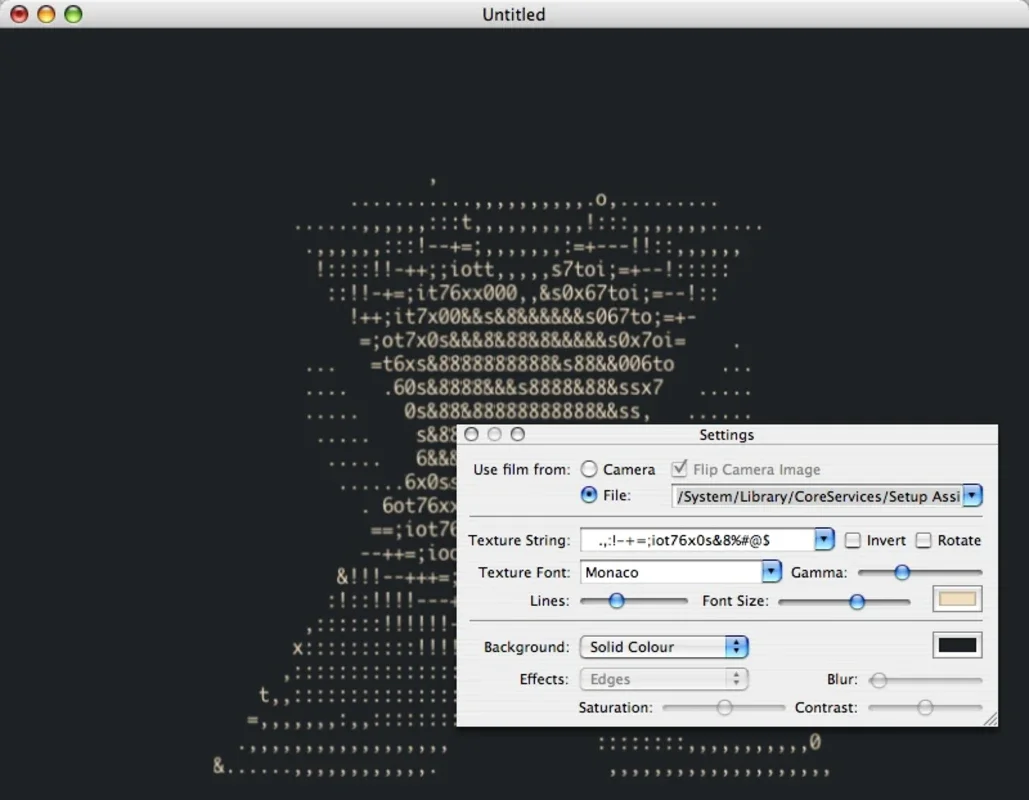 ASCII Projektor for Mac - Unleash Creativity