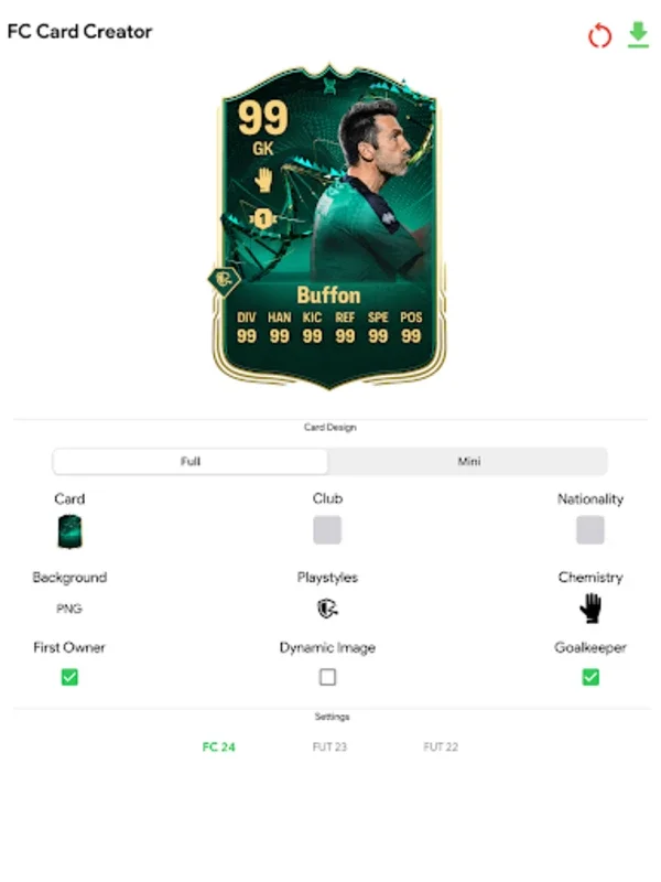 FC 24 Card Creator for Android: Personalize Football Cards