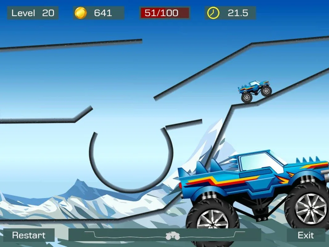 Monster Stunts for Android - Thrilling Monster Truck Racing Game