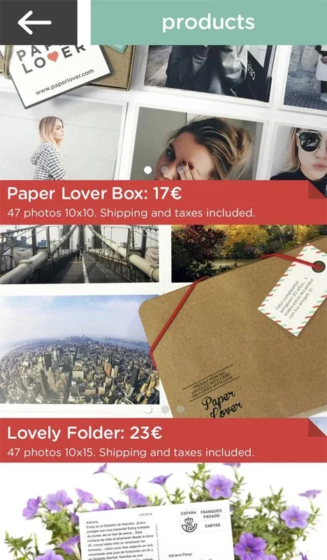 Paper Lover for Android - Create Physical Keepsakes Easily