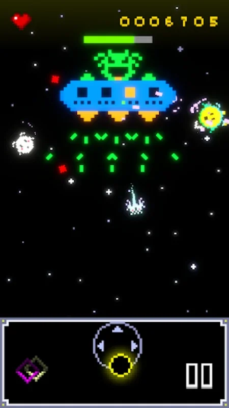 Arcadium 2 for Android - A Pixel-Art Space Shooter