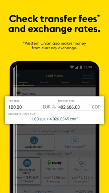 Western Union Send Money for Android - Secure International Transfers