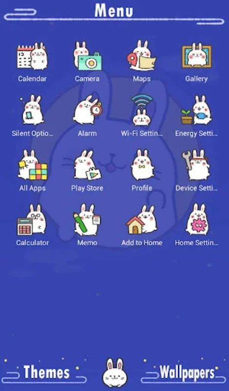 Moon Rabbit Theme for Android: Aesthetic Appeal