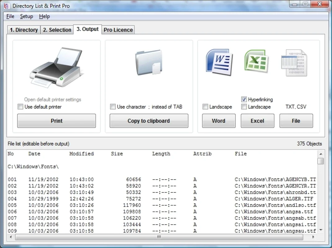 Directory List & Print for Windows - Simplify Directory Management