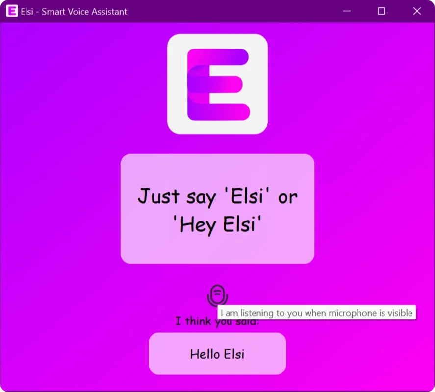 Elsi - Smart Voice Assistant for Windows: Hands - Free Task Completion