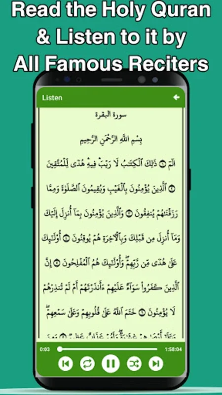 Read Quran & Listen to Quran for Android - Spiritual Experience