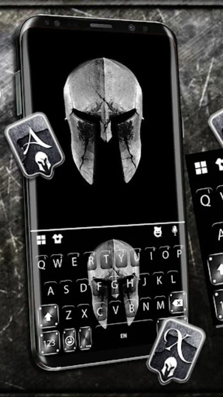 Sparta Metal Helmet Keyboard T for Android: Enhance Your Typing