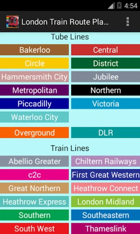 London Train Route Planner for Android - Simplify Your Travel