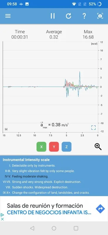 Vibrometer for Android: Detect Vibrations for Safety