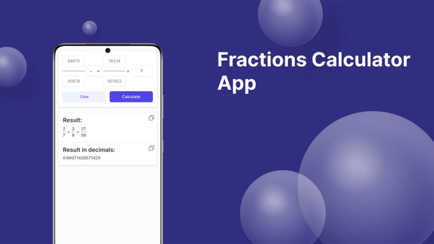 Fractions Calculator for Android - Simplify Fraction Calculations