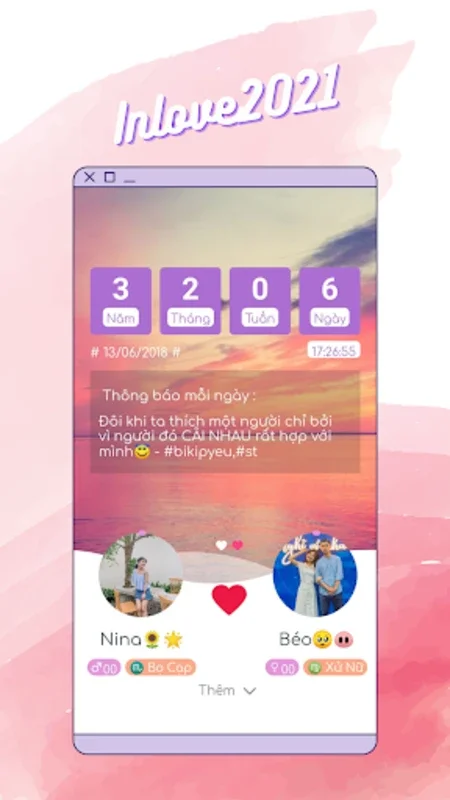 inlove - Love Days Counter for Android: Track Love Milestones