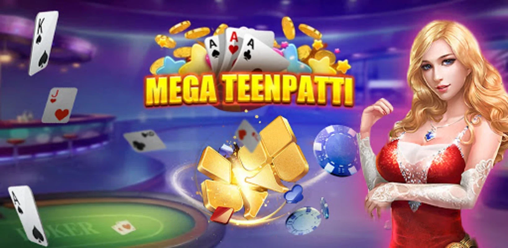 Mega Teenpatti for Android - Exciting Card Game