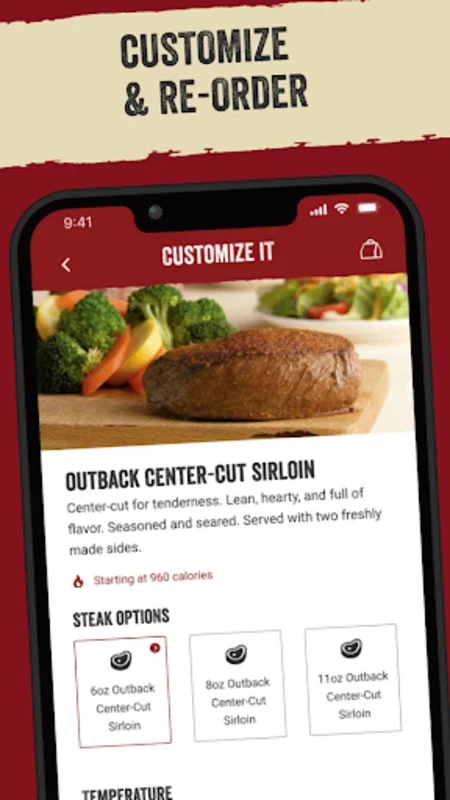 Outback Steakhouse for Android - Order and Earn Rewards