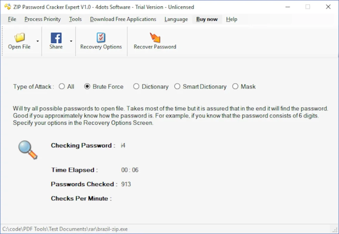 ZIP Password Cracker Expert for Windows - Recover Passwords