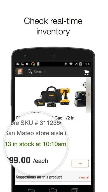 Home Depot for Android: Find Building Materials Easily