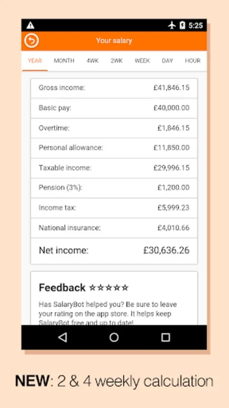 SalaryBot for Android - Streamline UK Paycheck Management