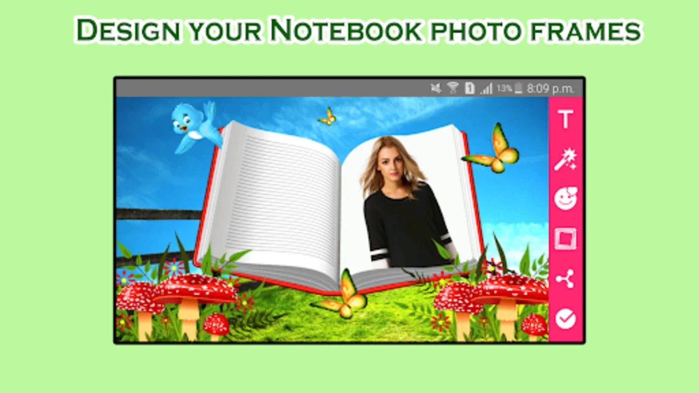 Book Photo Frame App - Editor for Android: Transform Photos