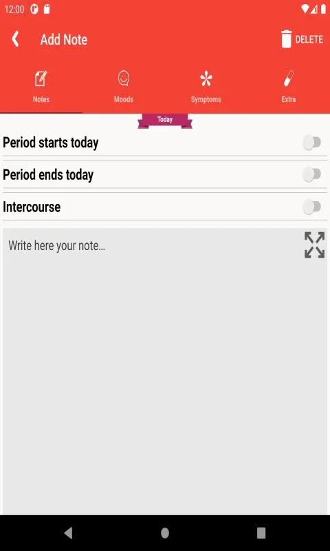 Period Calendar for Eve for Android: Track Your Cycles