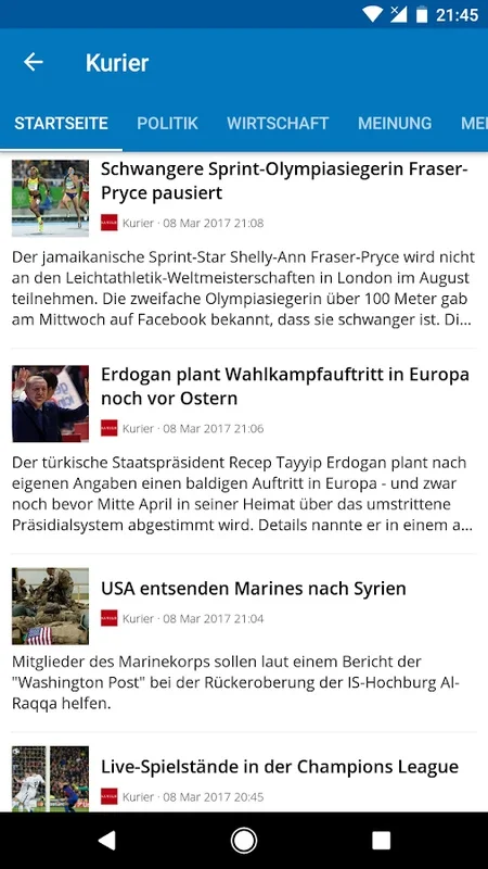 Austria News for Android - Aggregating Austrian News