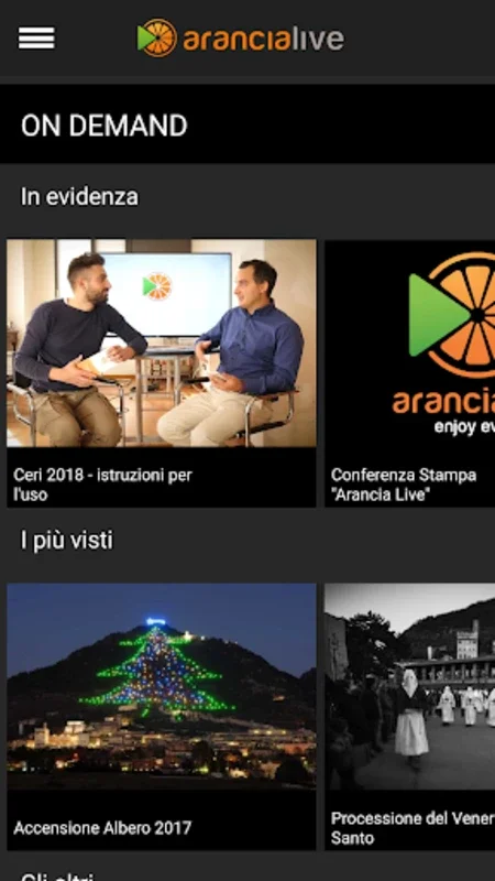 Arancia Live for Android - Immersive Live Streaming