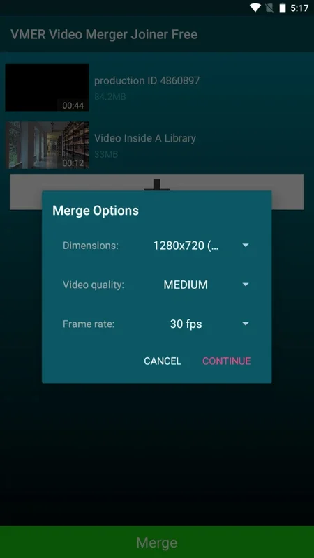 VMER Video Merger Joiner Free for Android - Effortless Video Merging