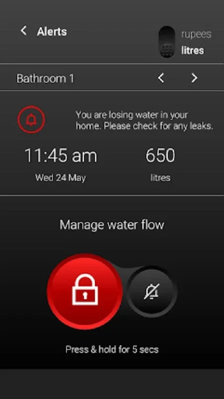 WaterOn for Android: Efficient Water Usage Monitoring