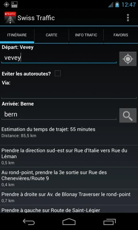 Swiss Traffic for Android - Real-Time Traffic Alerts
