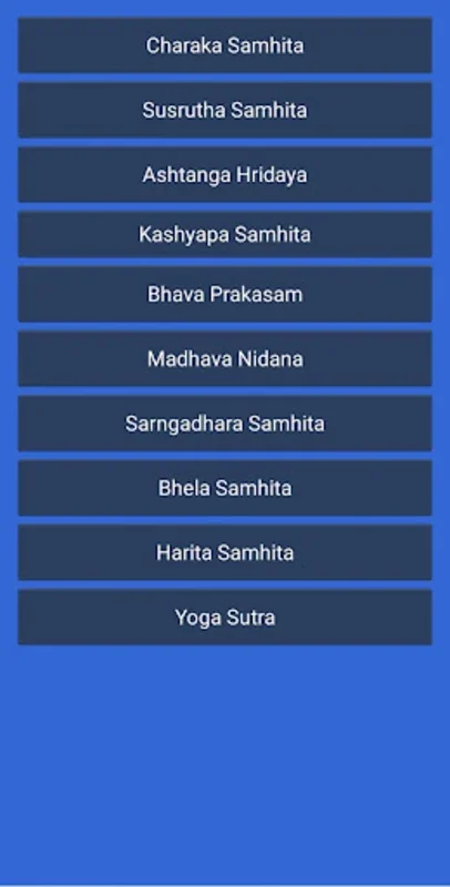 Collection of Ayurveda Samhitas for Android - Access Ancient Texts