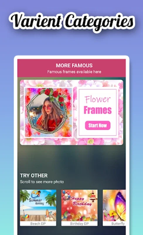 Garden Photo Frame for Android - Enhance Photos with Nature Frames