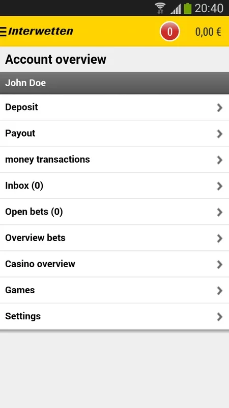 Interwetten for Android - Bet on Sports with Best Odds