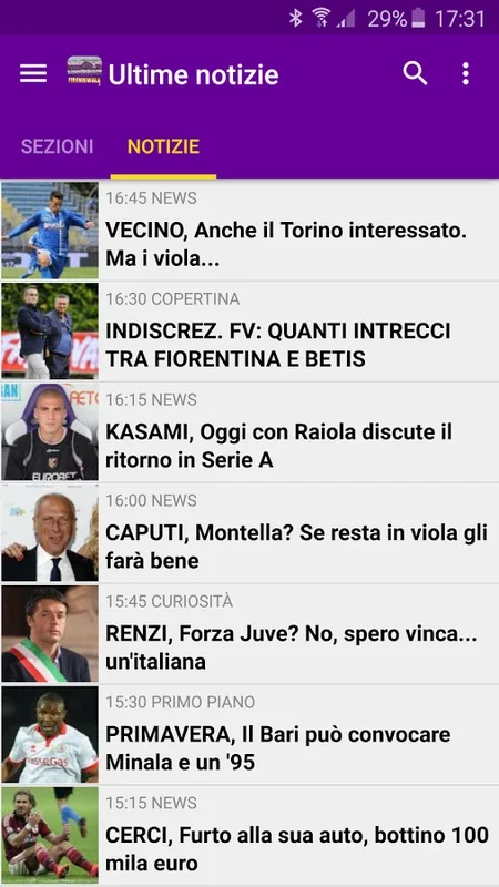 Firenze Viola for Android - Fiorentina Fans' Essential App