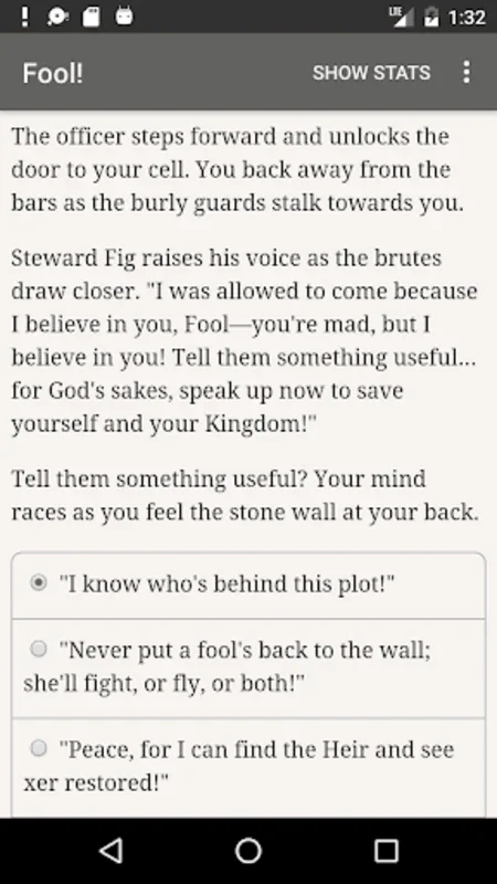 Fool! for Android - Immersive Text Adventure