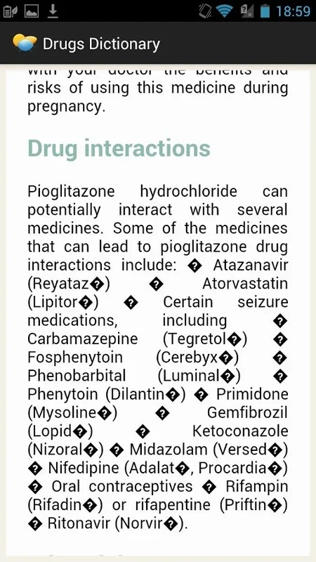 Drugs Dictionary for Android: Comprehensive Medication Info