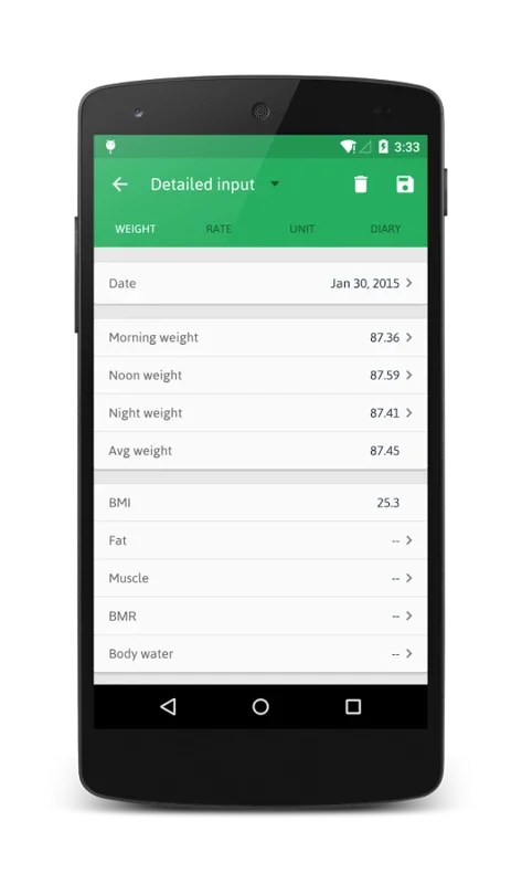 Weight Track Assistant for Android: Manage Your Weight