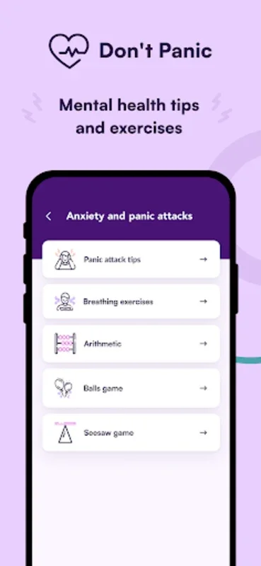 Don't Panic for Android - Comprehensive Mental Health Aid