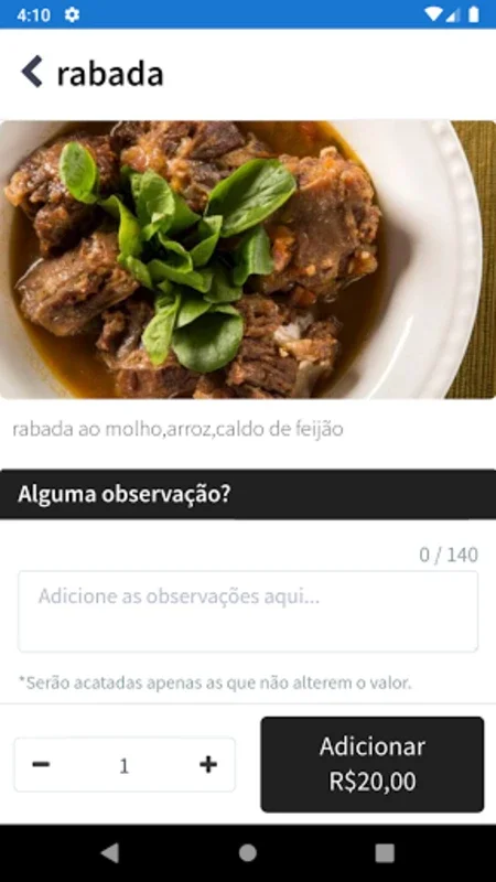 Bom Sabor App for Android - Order Goiás Cuisine Easily