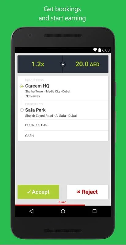 Careem Captain: Android App for Independent Drivers