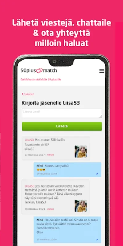 50PlusMatch Suomi for Android - Find Love After 50