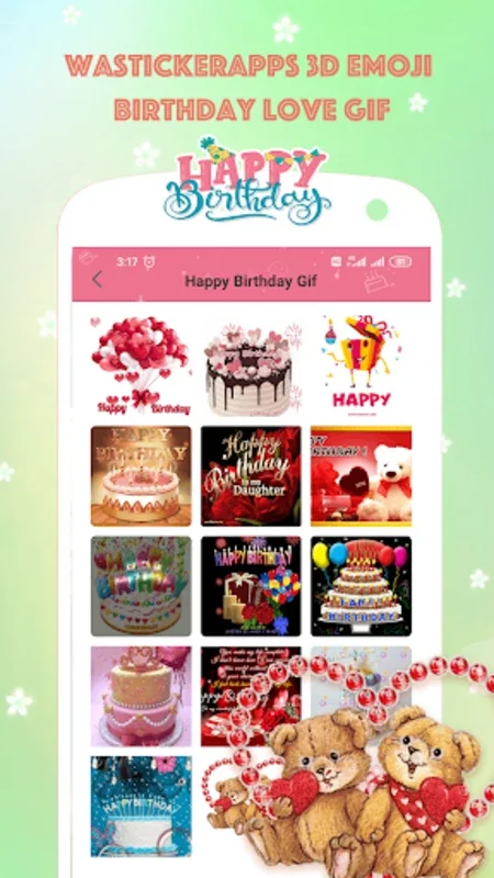 WAStickerApps 3D Emoji Birthday Love GIF for Android - Fun Stickers Galore