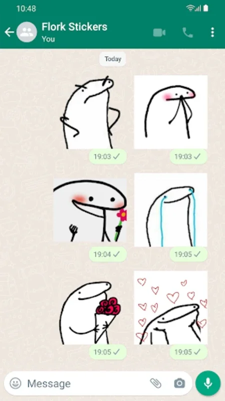 Flork Stickers for Android: Enhance WhatsApp Chats