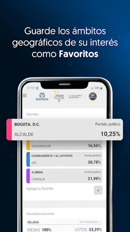 Territoriales Colombia 2023 for Android - Track Election Results