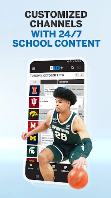 BTN2Go for Android - Stream Big Ten Sports