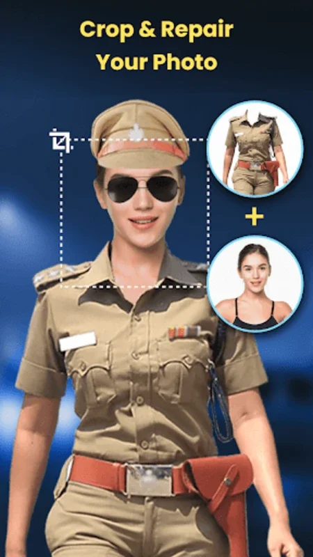 Woman Police Suit Photo Editor for Android - Transform Photos Professionally