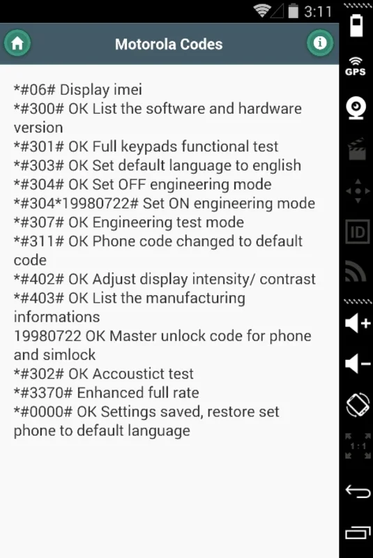 MobilePhoneCodes for Android: Manage IMEI Codes Easily