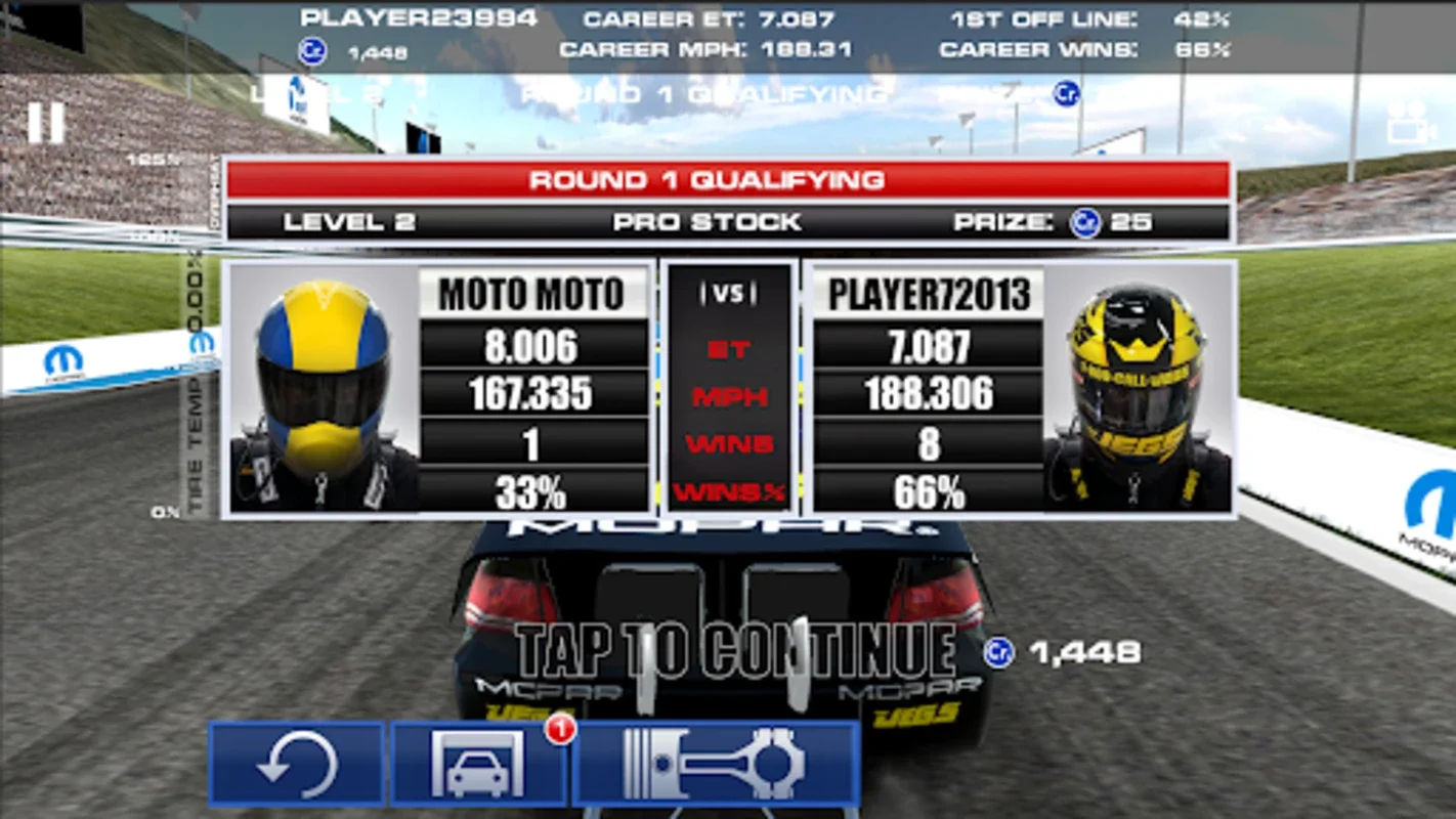 Mopar Drag N Brag for Android - Authentic Drag Racing