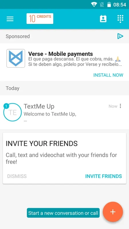 TextMeUp for Android - Free Calling & Texting App