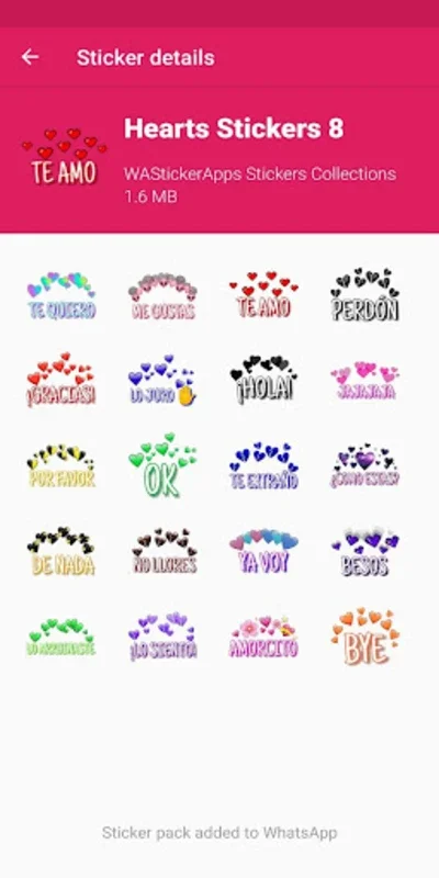 Stickers Hearts for Android - Express Love through Sticker Chat