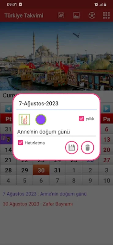 Türkiye Takvimi for Android - Stay Organized with Digital Calendar